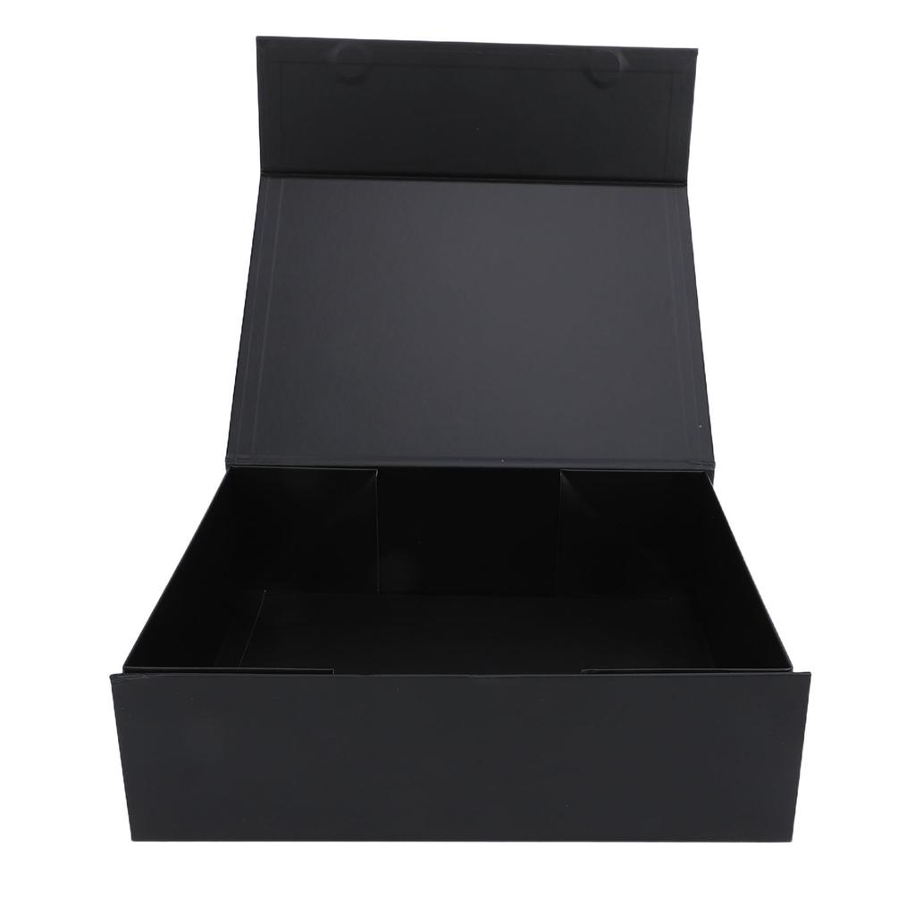 Gift Box with Magnetic Closure Foldable Filp Open Large Valentines Box for Jewelry Perfume Black