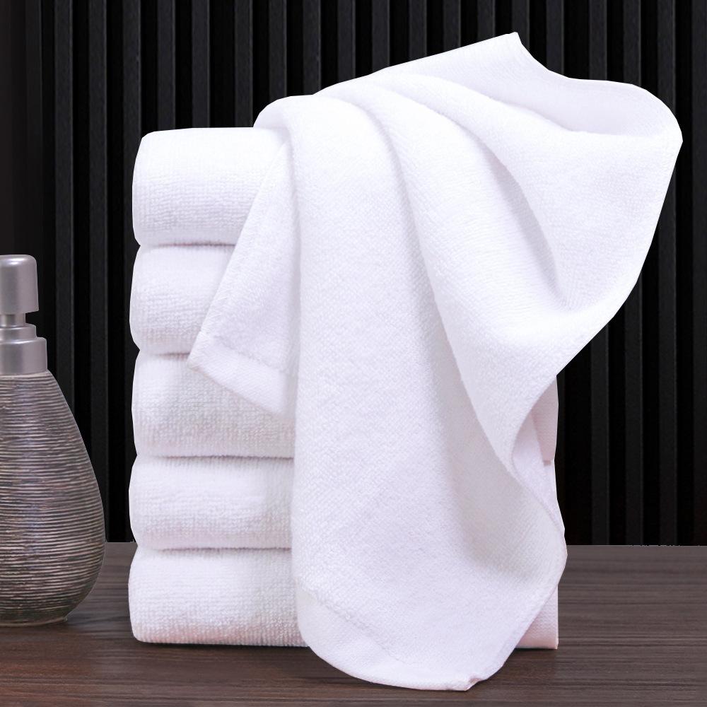 6 PC Bílý ručník Vana Spa Foot Spa Malý čtvercový ručník Hotel Club Univerzální Bavlněný Malý ručník lze vyšívat Pohodlné textilní ručníky pro domácnost