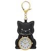 Fieldwork Women's Analog Keychain Watch, Cat Pattern, Black, Anifure GY072-5