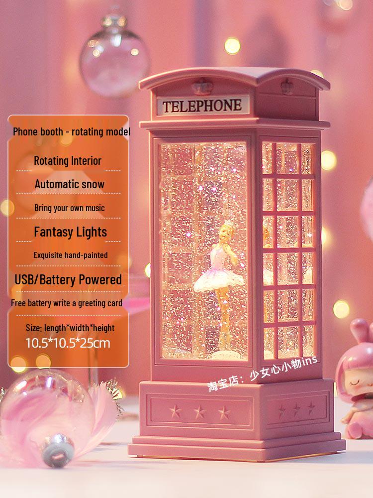 Rotating Crystal Ball Music Box - Ballet Princess Gift for Little Girls' Birthdays