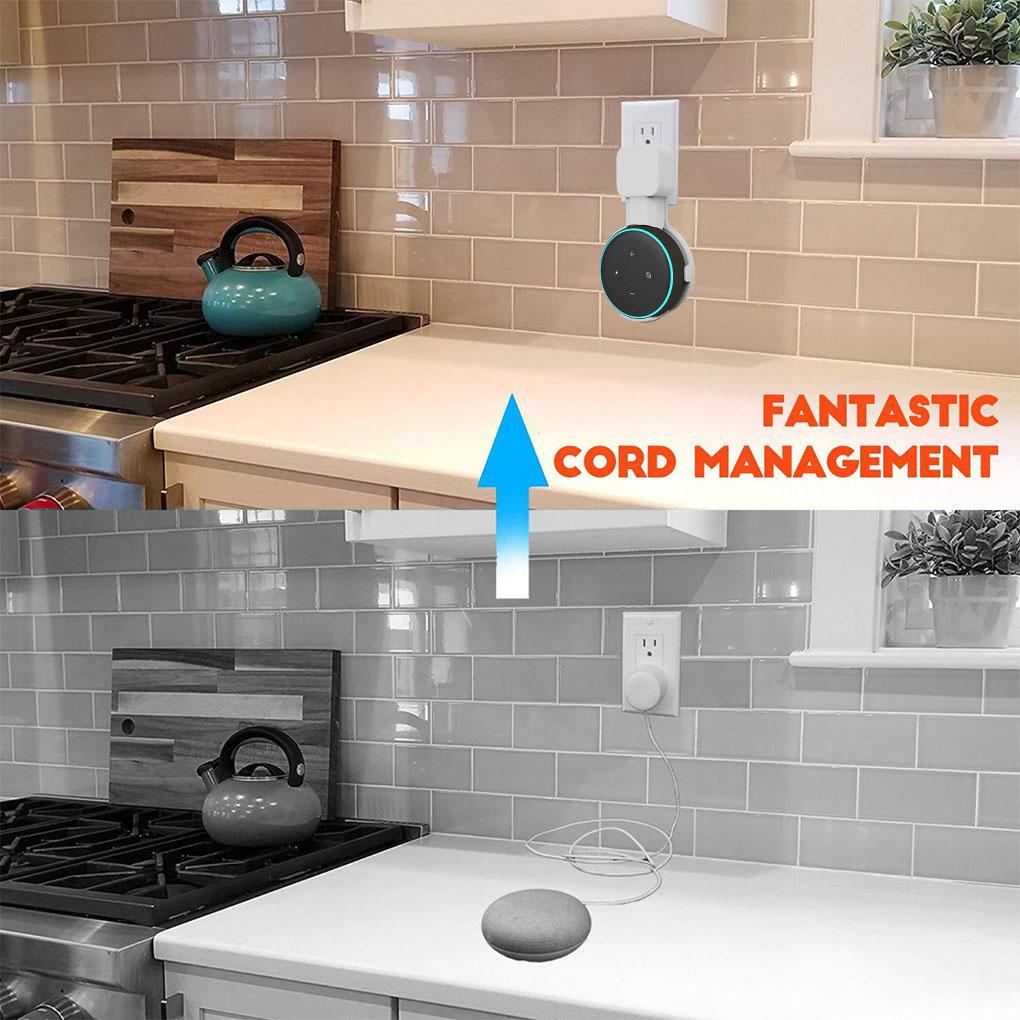 Speaker Wall Mount Charging Bracket Indoor Small High-Speed Stand Lightweight Wireless Hanger Bathroom Bedroom White