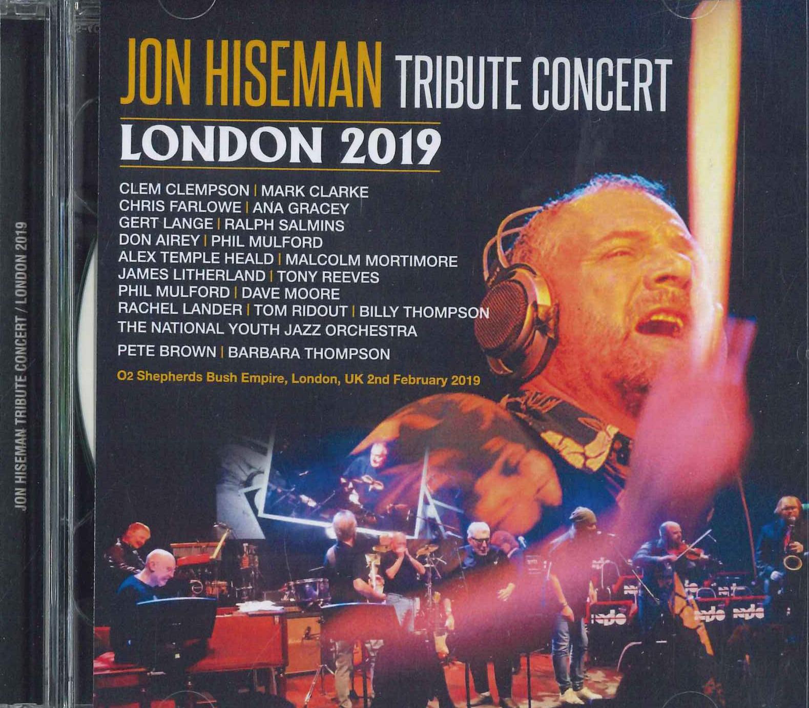 

CD JON HISEMAN - Tribute Concert UXBRIDGE973 NOT ON LABEL Non Japan Rock Used