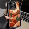 Cactus Pattern Phone Case for iPhone 16 17 Air 16E 15 Pro Max 14 Plus 13 12 Mini Capa Soft Shell Silicone Funda