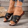 Summer New Daily All-Match Solid Color Vacation Casual Comfortable Elegant Plus Size Women'S Slippers, Women Shoes