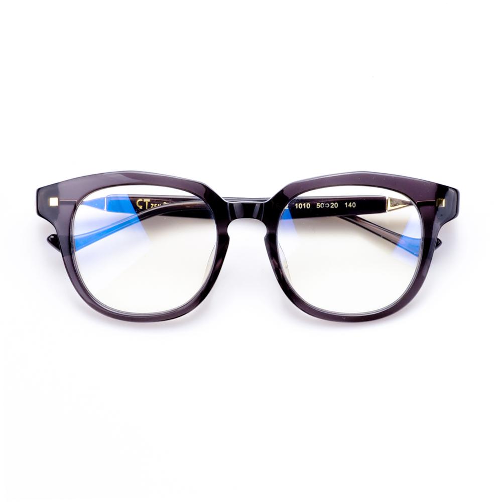 Alloaiweeo [Alo:Ctzen] Ci7602A C2 Broad Semi-Oversized Dark Gray Horn-Rimmed Glasses