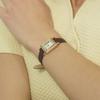 Renata Square R Rose Gold Leather Watch RWRLLL6BS210RGSI0