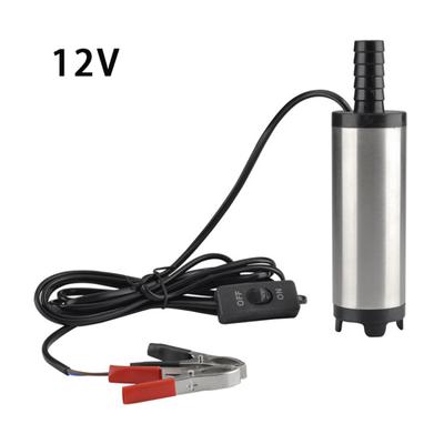 12v/24v Dc Electric Submersible Pump Fuel Transfer Pump Stainless Steel Shell 33l/min for Pumping