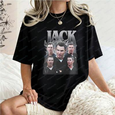Retro Jack Aitken TShirt Retro Metal Print Tops The Pitt TV Show Fan Tee Gift Idea for Fans Summer Trend Y2k Clothes for Women