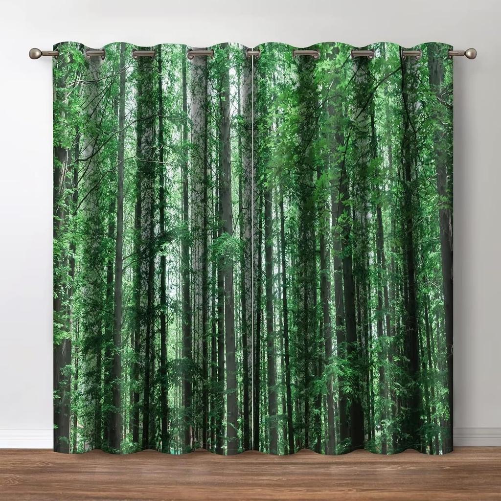 Blumige Verdunkelungsvorhänge, Boho Bunter Blumendruck Dekor für Zuhause Schlafzimmer Wohnzimmer Ösenfenster Verdunkelungsvorhänge