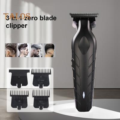 Máquina de cortar cabelo para homens Motor silencioso Navalha elétrica Carregamento USB rápido Barbeiro Aparador Barbeadores 3 em 1 Kit aparador de lâmina zero Presente para homens Marido