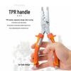 YTH CRV Angled Jaw Needle Nose Diagonal Pliers - Multifunctional, Labor-Saving Wire Cutters for Electricians