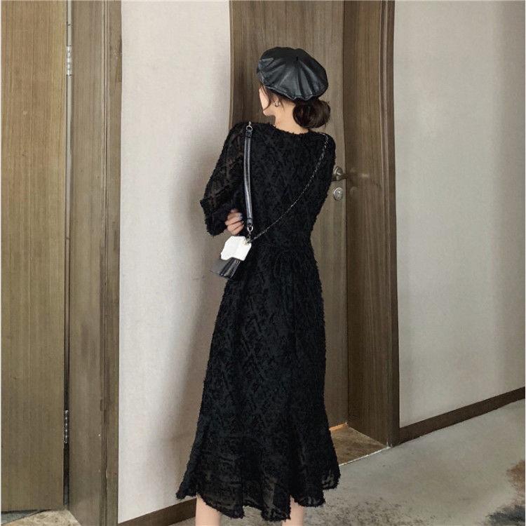 Early Spring Sweet Fishtail Dress Gentle Light Mature Style French Super Fairy V-neck Skirt