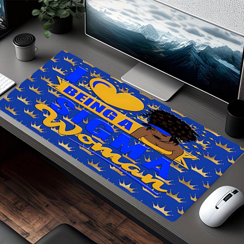 Sigma Gamma Rho Print Mouse Pad, for Keyboard Pad Laptop PC Mat for Office Home Use, Desk Decor, Perfect Birthday Gift for Gamers