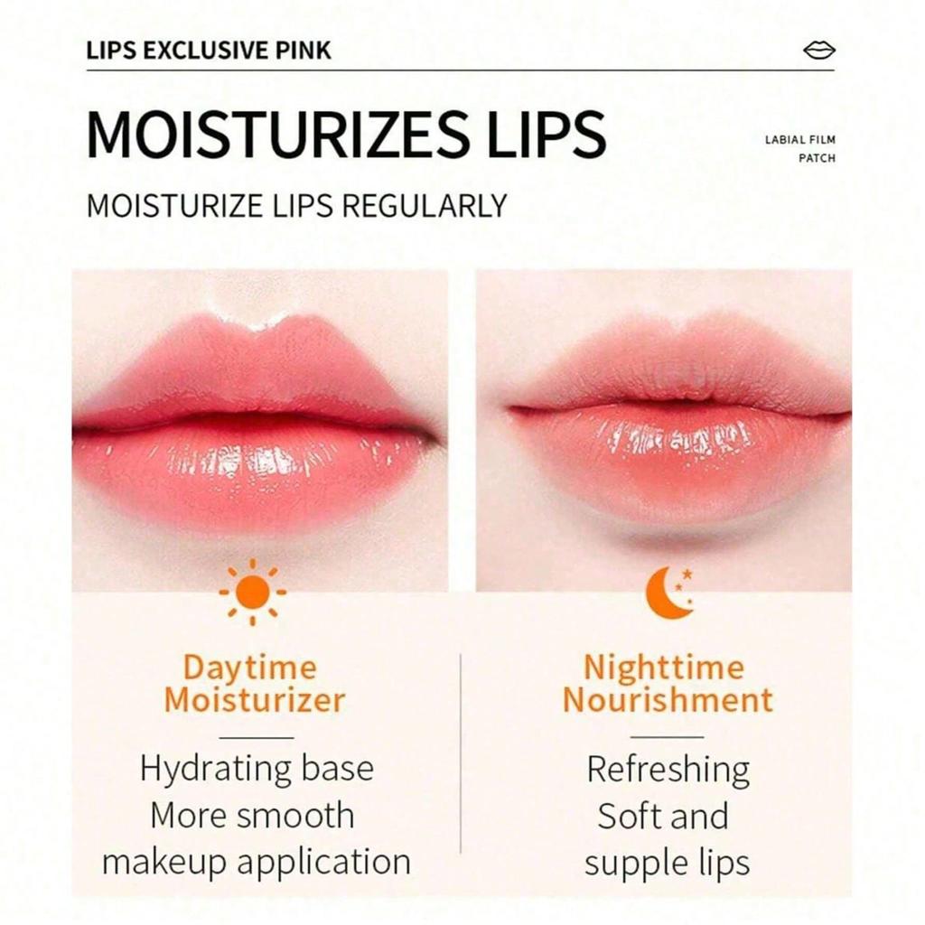 1/5/10pcs Orange Lip Mask, Moisturizing Lip Care Patch, Gently Removes Dead Skin, Fades Lip Lines, R
