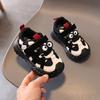Autumn Winter Kids Fleece Lined Mesh Sneakers Boys Girls Non Slip Soft Sole Casual Running Shoes Durable And Comfortable