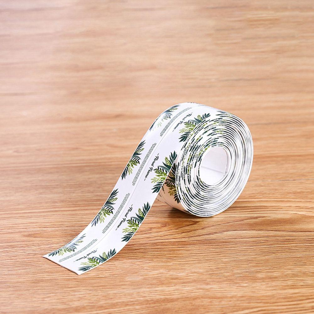 

Настенная лента для зазоров Ванная Кухня Раковина Водонепроницаемые наклейки Защита от плесени Уплотнительная лента Самоклеящийся шов White-6