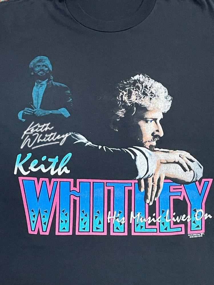 Keith Whitley Band Short Sleeve Cotton Black Full Size Men Women Tee Shirt Unisex T-Shirt S