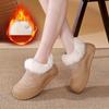 Winter  Women's Retro Warm Thickern Velvet Low Top Casual Shoes Versatile Plush Comfortable Non Slip Chunky Cotton Boots