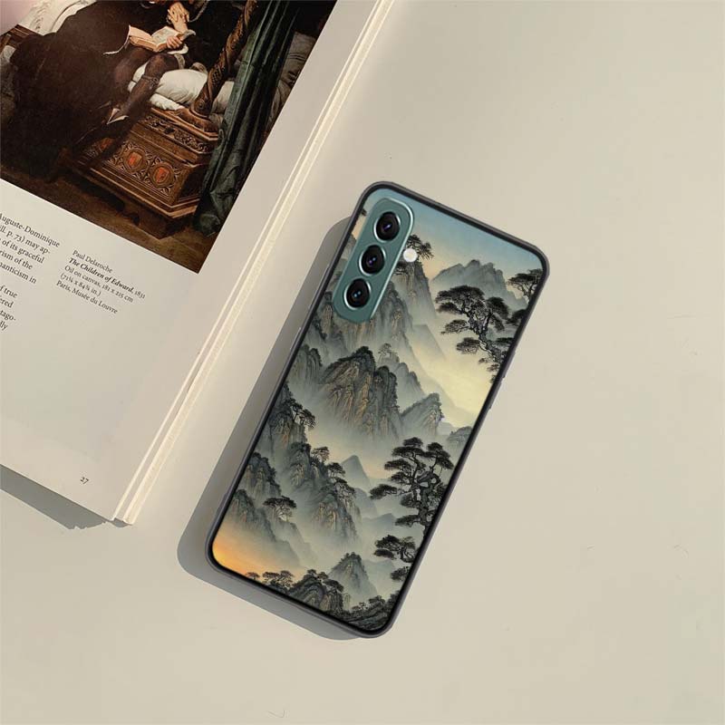 Chinese Style ink Painting Art Phone Case for Samsung A54 A14 A24 A34 A17 A37 A57 A55 A35 A25 A15 A07 A05S A04S A12 A22 A32 A52S