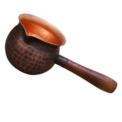 A25F-Copper Teapot Tea Infuser Thickened Teapot Gift For Tea Lovers Coffee Pot Hammered Teapot Suitable For Home Use 300 Ml