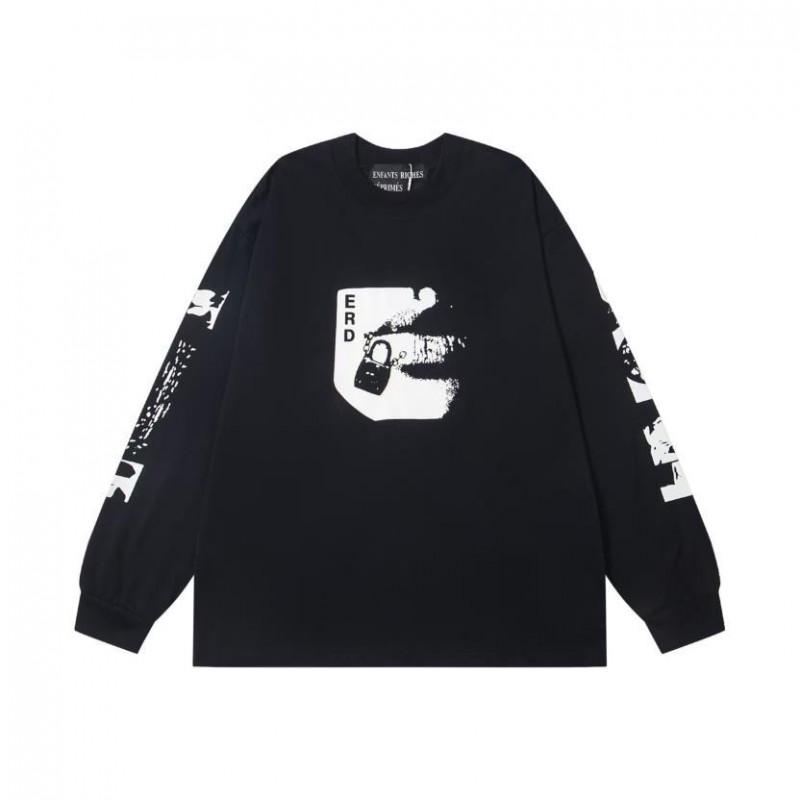 ERD Sad Rich Kid Lip Print Letter Oversized Hoodie Men Women