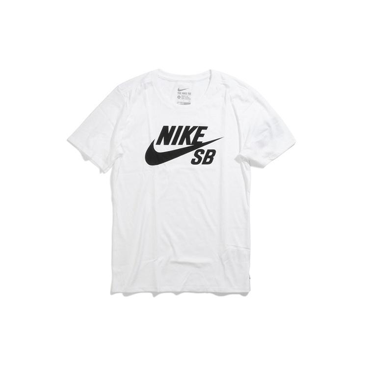Men s Nike SB Logo Printing Round Neck Short Sleeve T-Shirt 821947-100 L