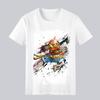 T-shirt with Luffy Gear 4 print, casual, comfortable, versatile, high-quality men's short sleeve