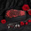 Gothic Jewelry Box Coffin Shaped Multi-Compartment Organizer Trinkets Storage Display Halloween Gift Packaging Box Portable