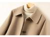 Women's Double-Faced Wool Cashmere Lapel Coat - 2025 Autumn/Winter Petite Edition