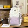 Color Block Women's Backpack Student's Lightweight Commuter Schoolbag