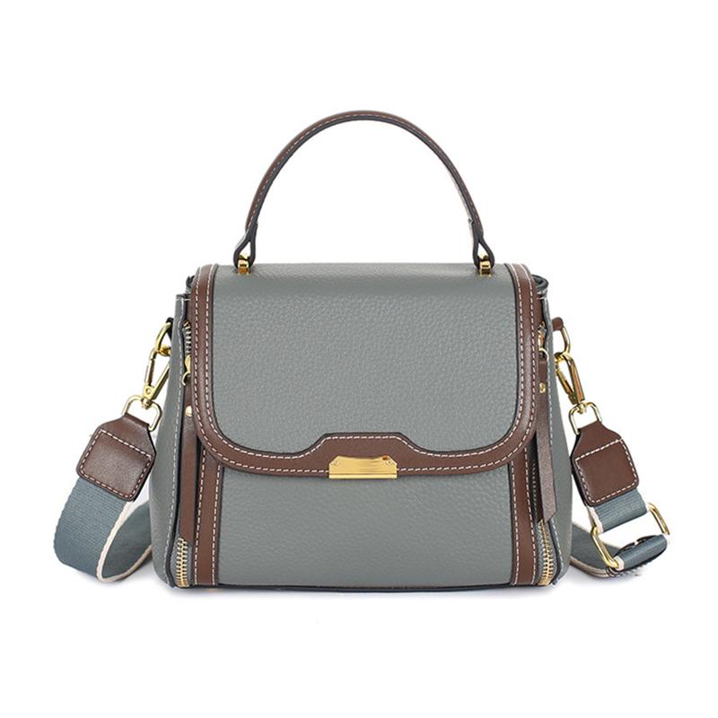 

Небольшие сумки-тоуты из натуральной кожи для женщин, новые трендовые дизайнерские сумки с широким ремешком для женщин через плечо