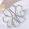 Geometric Hollow Trendy Earrings Alloy Material Fashion Jewelry Women For
