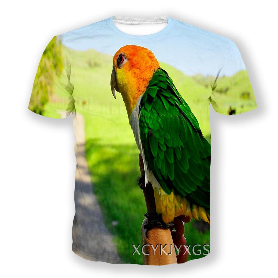 Mode D'été Fun Perroquet Graphique T-shirts Hommes 3D Imprimé Motif