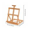 Tabletop Easel with Adjustable Frame Sturdy Beech Wood Foldable for Studio