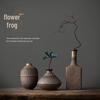 Zen-inspirierte Retro-Chinesische Keramikvase für Trockenblumen, Teeraum oder Wohnzimmerdekoration