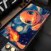 Computer Varmilo Keyboard Mouse Pad Pc Gaming Popular Anime PPokemon Charizard Gamer Carpet Desk Mat Soft Fire Element Mousepad