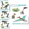 Jurassic Pterosaur T Rex Growth Cycle Model Pvc Educational Toy For Kids Science Learning