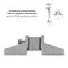 Caliper Depth Base Stainless Steel Screw Knob High Accuracy Grinding Quenched Depth Base Attachment for Measuring