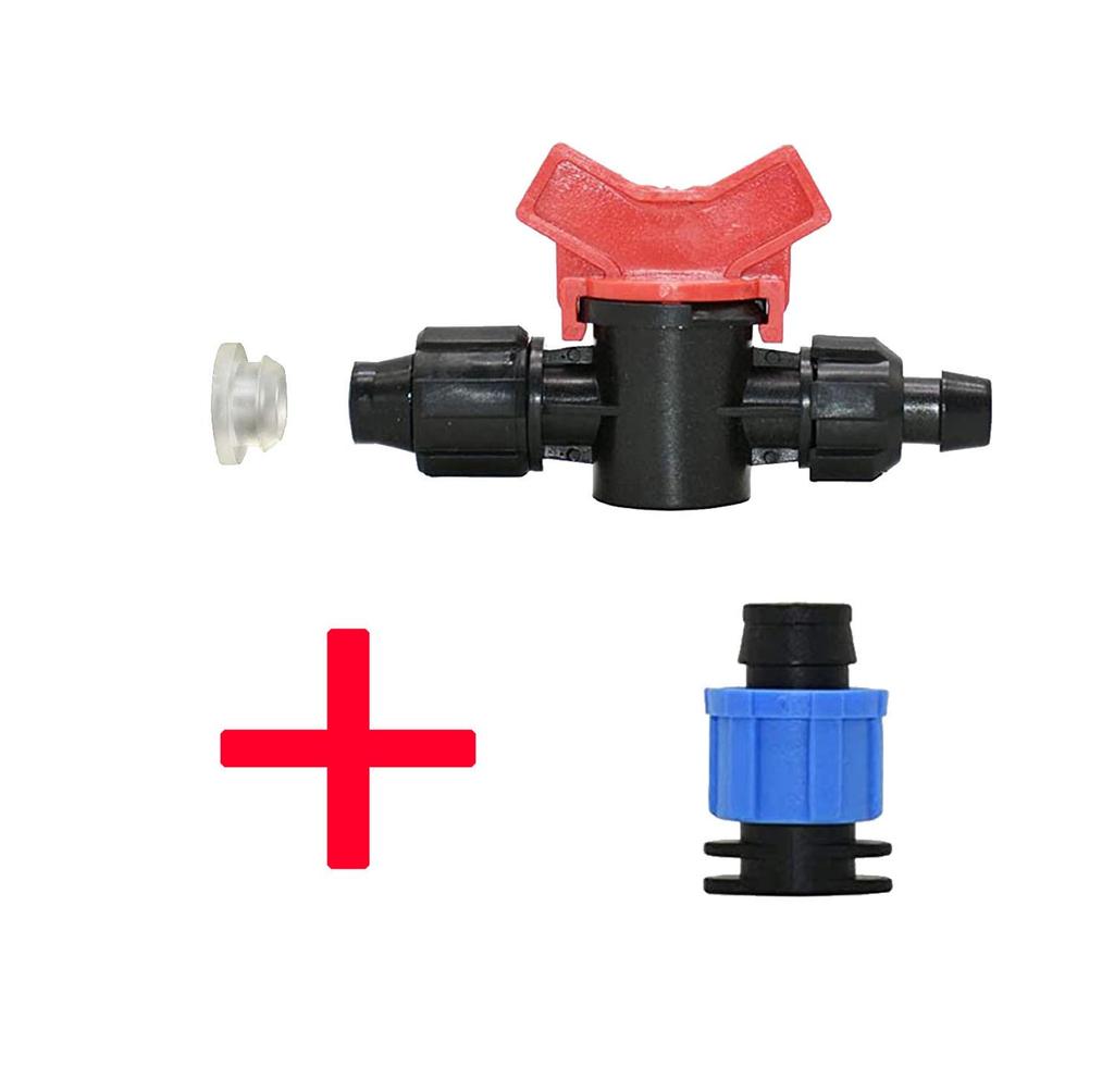 16mm Drip Irrigation Tape with Emitters for Garden & Greenhouse