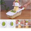 Multi-functional vegetable slicer set, 8-in-1, including cabbage, radish, and shredder.