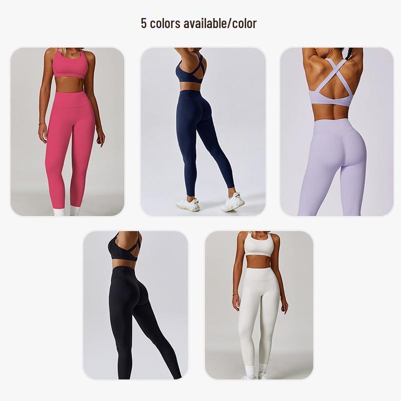 Tuta da Yoga Autunno/Inverno Delicata sulla Pelle: Set Canotta Controllo Pancia ad Alta Elasticità e Abbigliamento Fitness