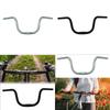 Mountain Bike Riser Handlebar Easily Install 23.6inch Long Bicycle Accessory Silvery