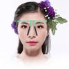 Permanentní make-up obočí pravítko opakovaně použitelné tetování tvarování měřicí nástroj zelený