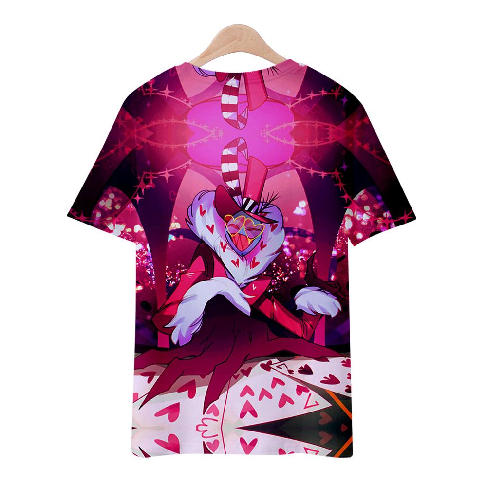 10 Colors Summer Fashion Women/Men's Casual Anime Hazbin Hotel Printed Cosplay Short Sleeve T-shirts