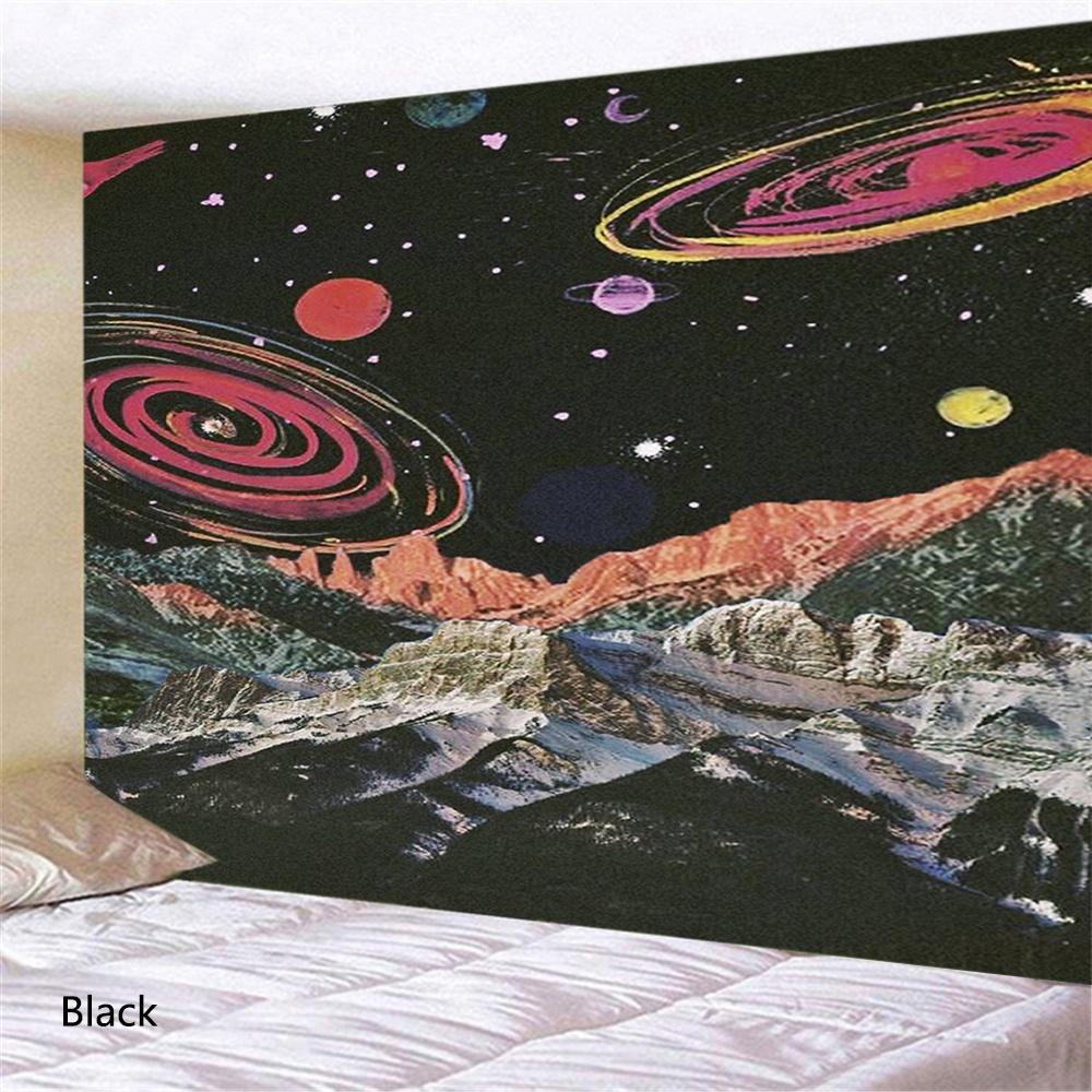 Galaxy Planet Scenery Tapet Vegghengende Soverom Stue Hall Veggmaleri Tapet Gothic Home Decoration