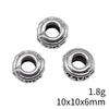Bead Pendant Accesories Macroporous Big Hole Beads Loose Spacer Accessories Parts Metal Beads Accessories For Women