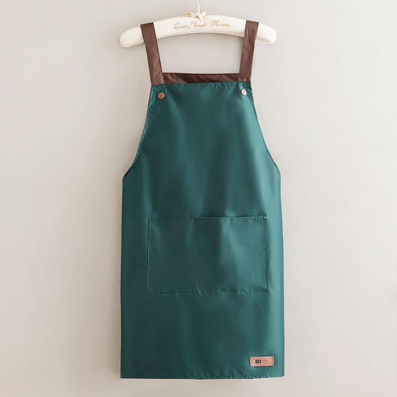 Unisex Waterproof Kitchen Apron with Large Pocket