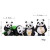 8pcs/set Micro Landscape Creative Cute Bamboo Panda Doll Gardening DIY Decoration Desktop Small Ornaments