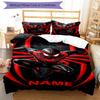 3pcs Custom Name Spider Man Bedding Set Duvet Cover Closure Includes 1 Duvet Cover & 2 Pillowcases, Soft and Comfortable for All Seasons.