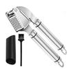 Lilang Stainless Steel Garlic Press 3-Piece Set